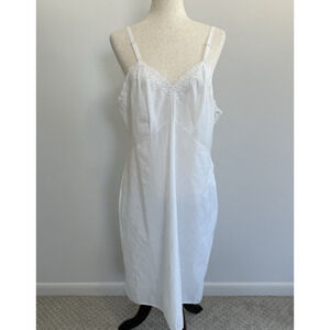Vtg Montgomery Wards Midi Slip 1970s Vintage Boudoir Dress Sz 42/20